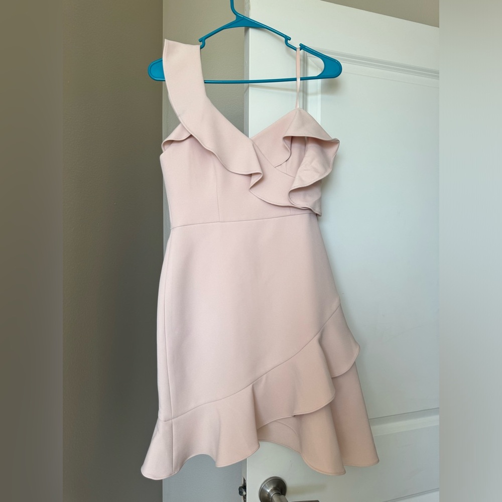 Cream BCBG dress
